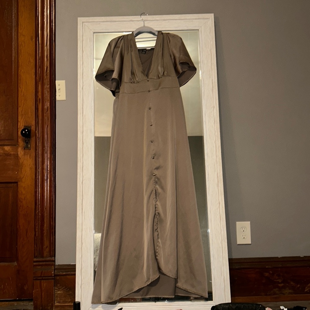 Silky long dress